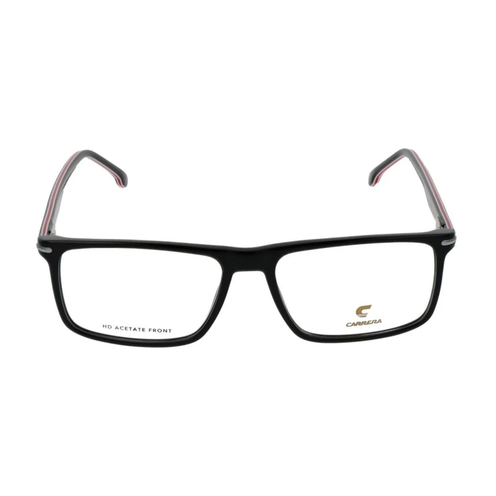 Carrera Zwarte Rechthoekige Optische Brillen Black Heren