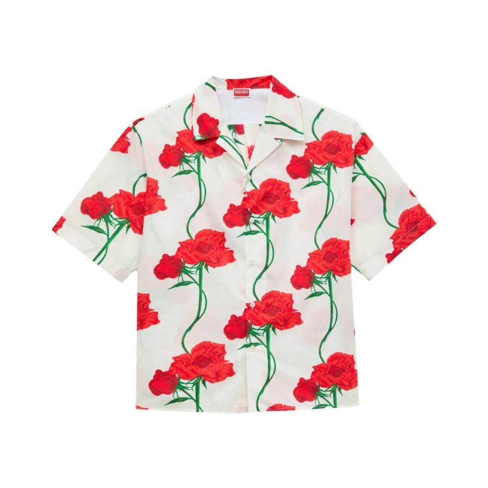 Kenzo Herr Multicolor Skjortor M, Nylon, Short Sleeve Shirt