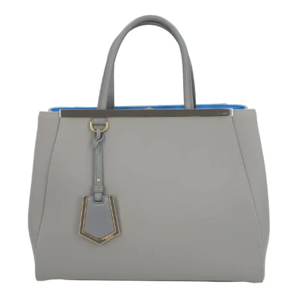 Fendi Vintage Pre-owned Canvas handbags Gray Dames