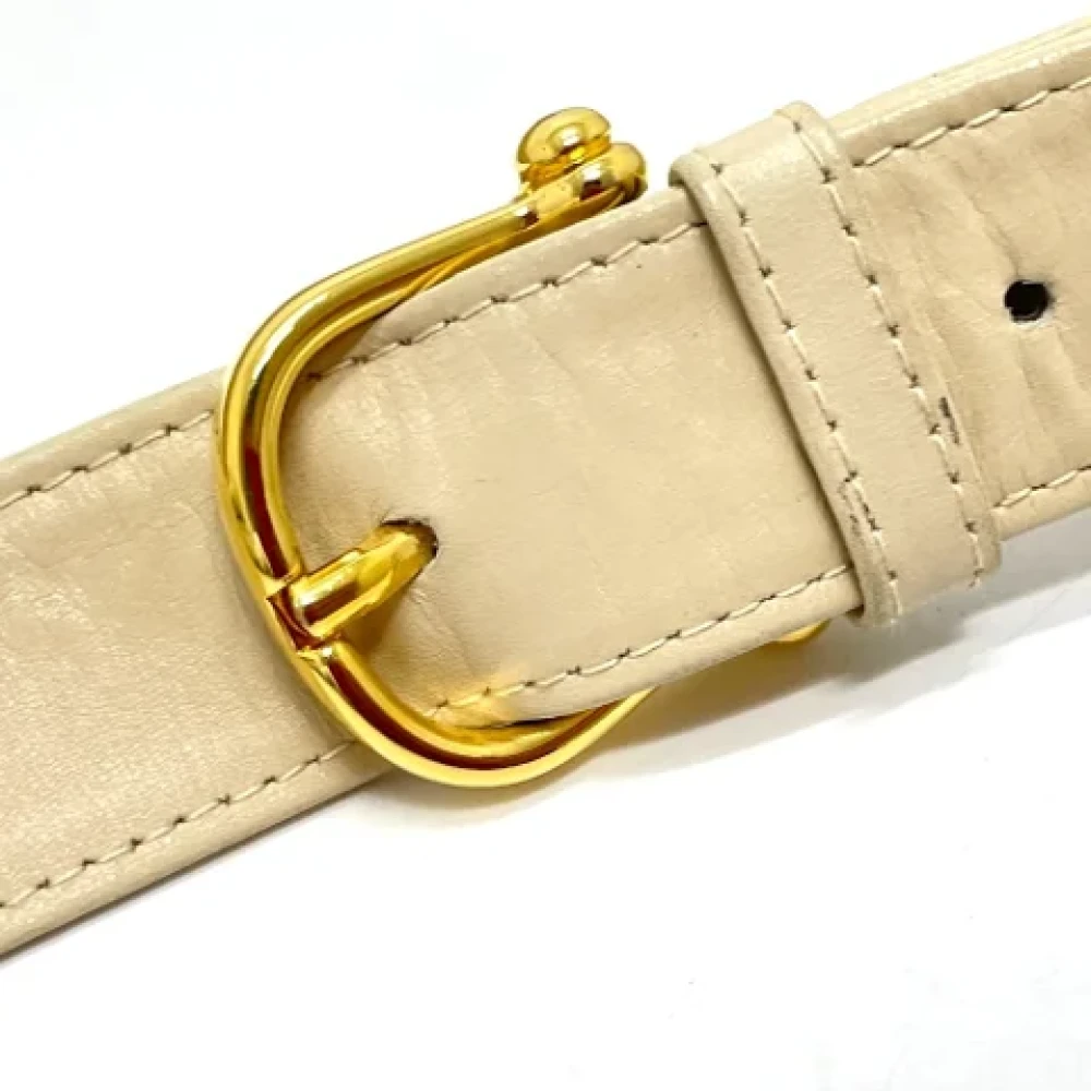 Celine Vintage Pre-owned Leather celine-bags Beige Dames