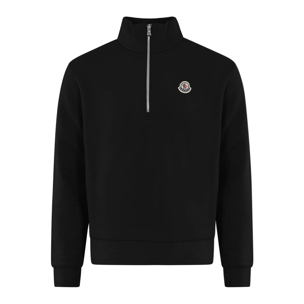 Moncler Heren Half-Zip Sweatshirt Zwart Black Heren