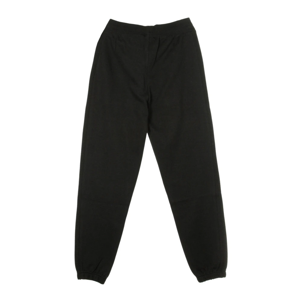 New era Geribbelde Inzet Jogger Broek Zwart Wit Black Heren