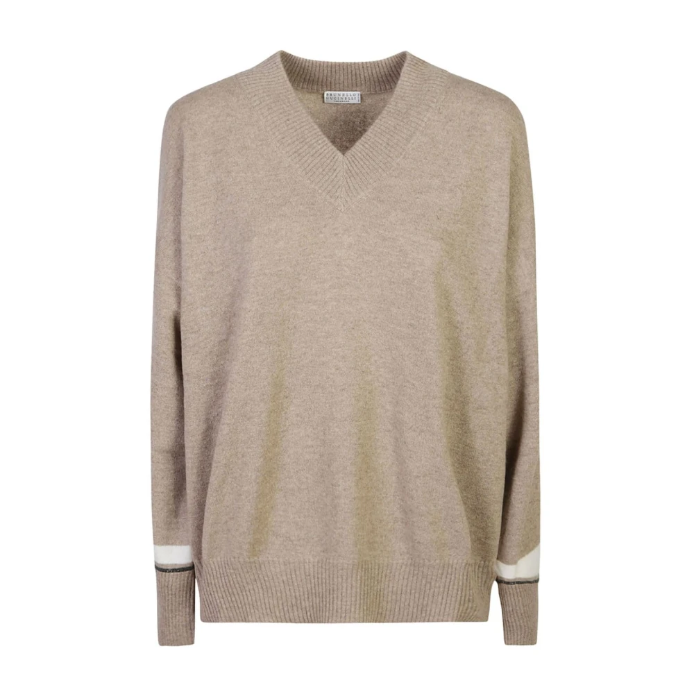 BRUNELLO CUCINELLI Bruine Sweatshirt Aw24 Dameskleding Brown Dames
