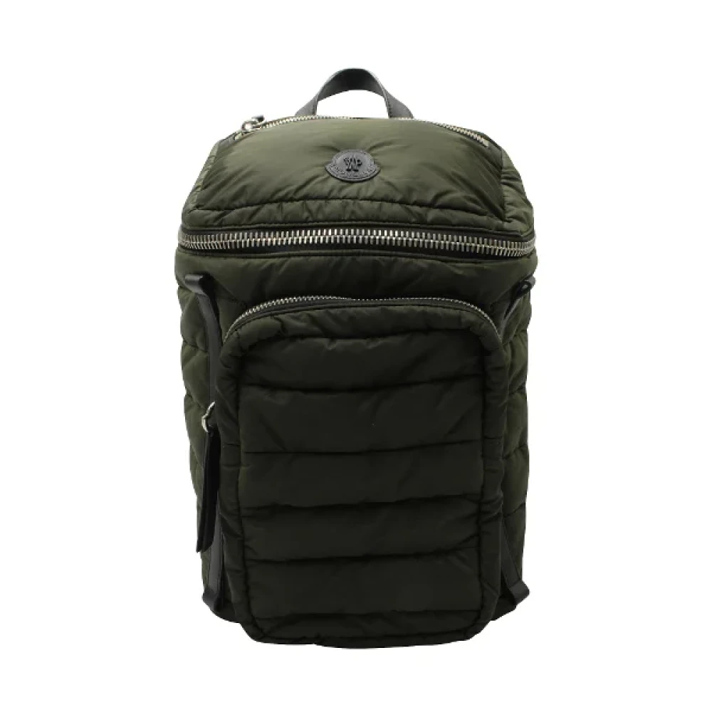 Moncler Pre-owned Nylon backpacks Green Dames