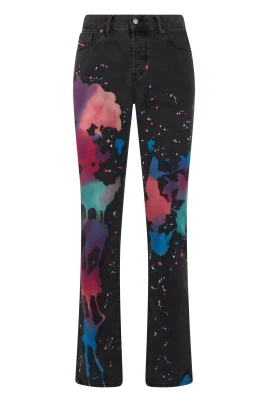 Tryckta Slim Fit Jeans