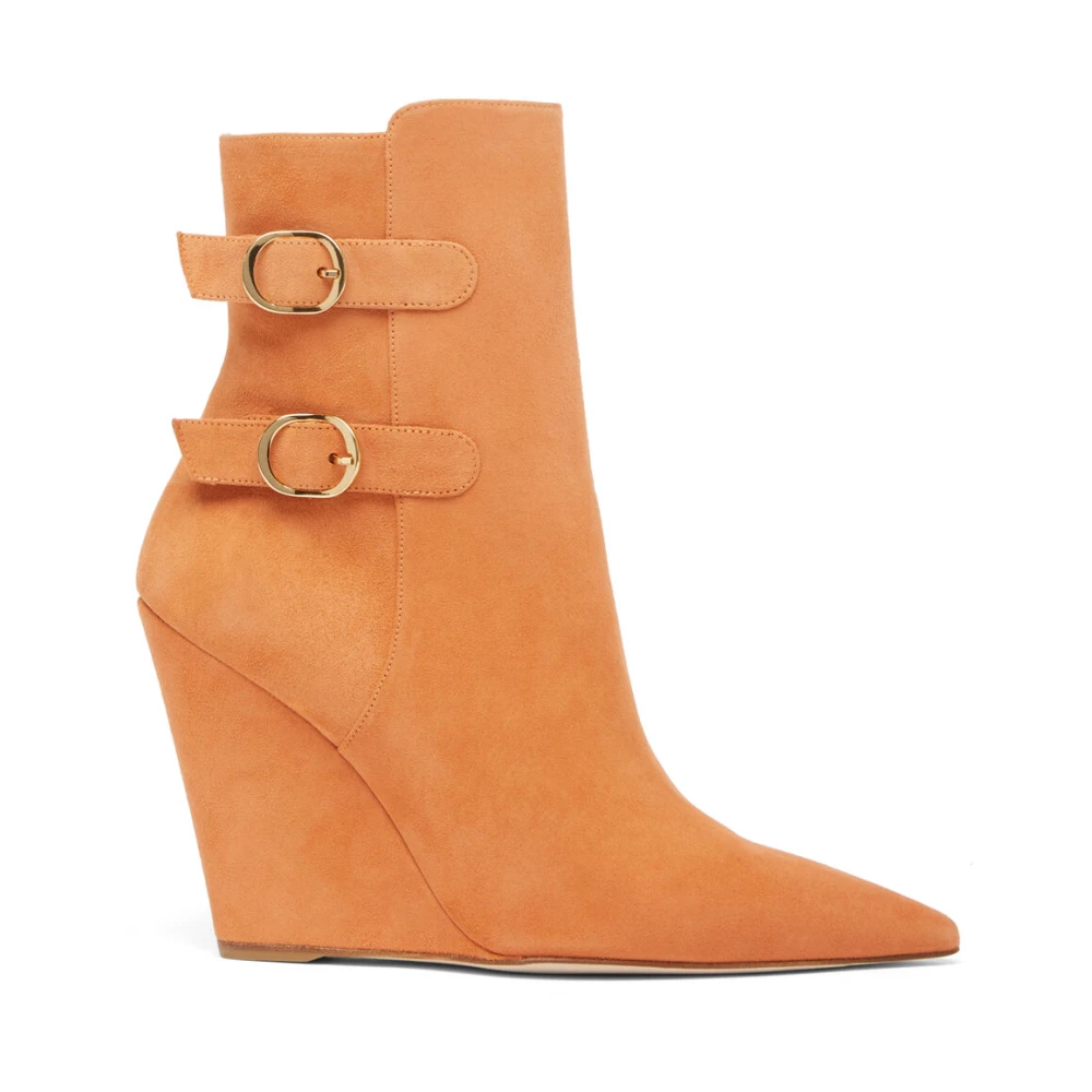 Stuart Weitzman Brown Wedges, Female, 6 Uk, Western-Inspired Saloon 100 Wedge Boot