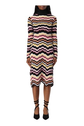 robe-tricot-zigzag-coloree