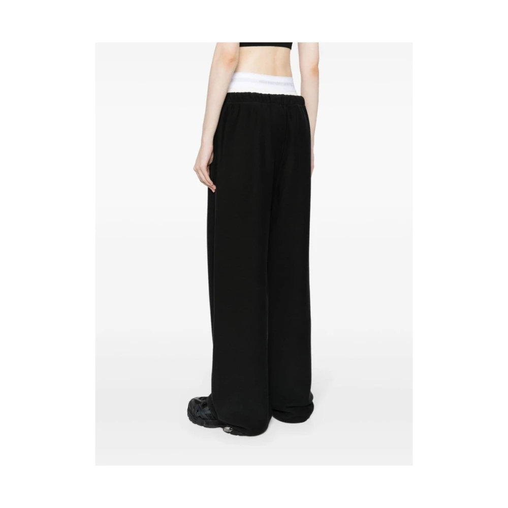 T by Alexander Wang Wide Trousers Black Dames
