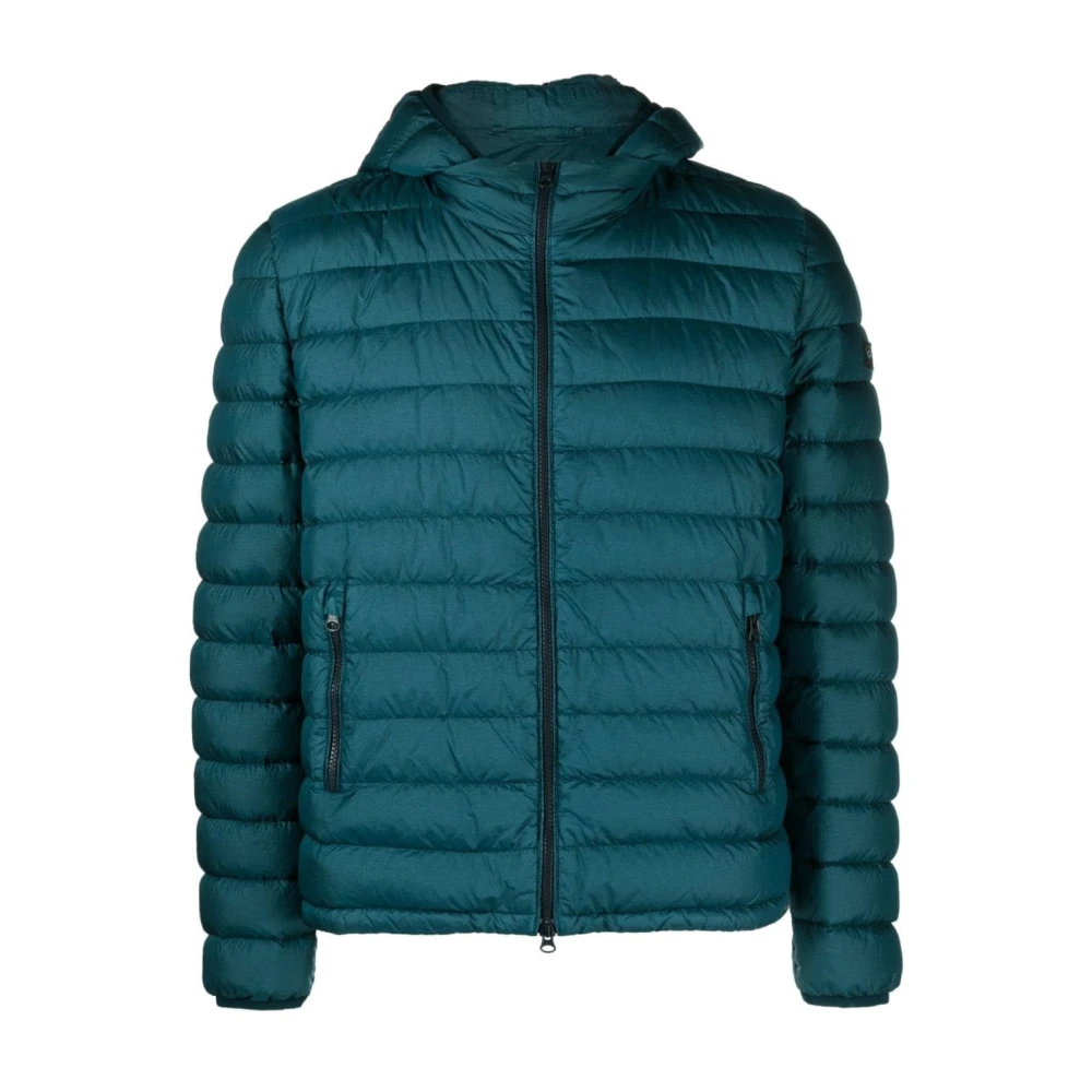 Paul & Shark Blue Down Jackets, Male, M, Casual Down Jacket