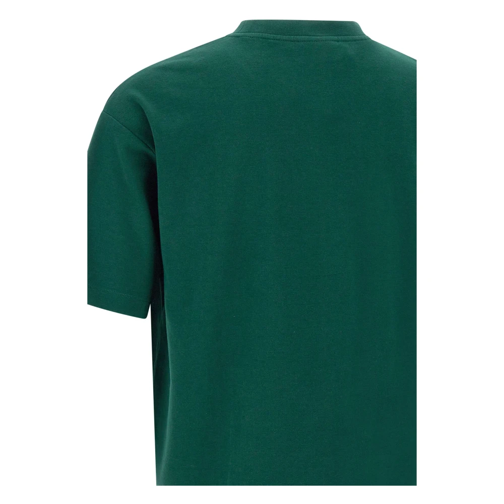 Drole de Monsieur Klassieke Slogan Groen T-shirt Green Heren