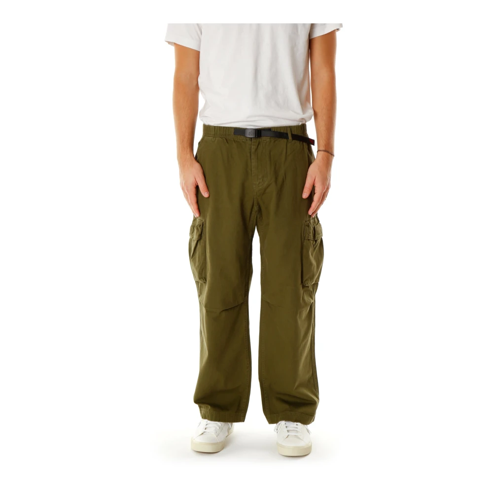 Gramicci Cargo Broek met Elastische Taille Green Heren