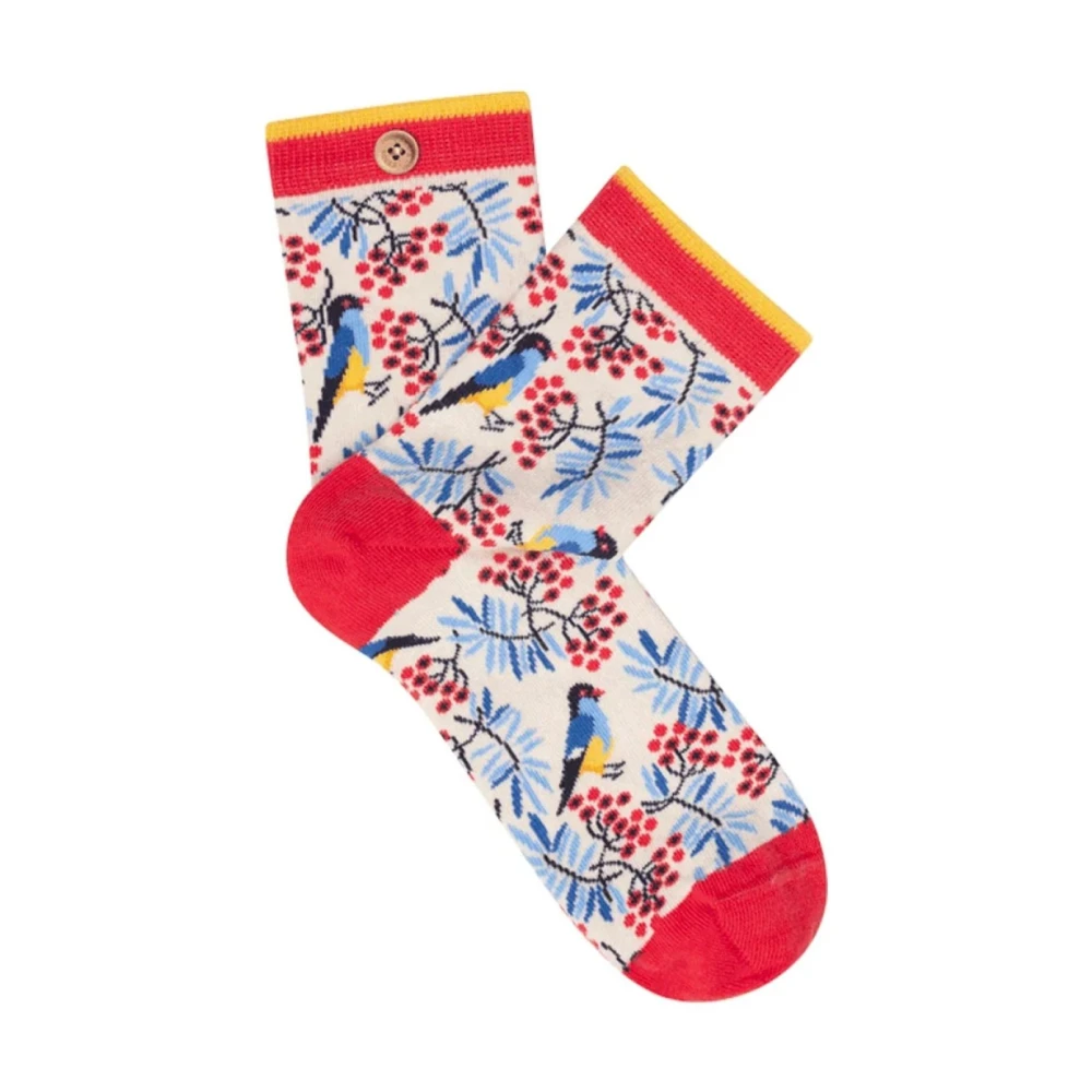 Cabaia Unieke Geknoopte Sokken Natuur Vogels Multicolor Unisex