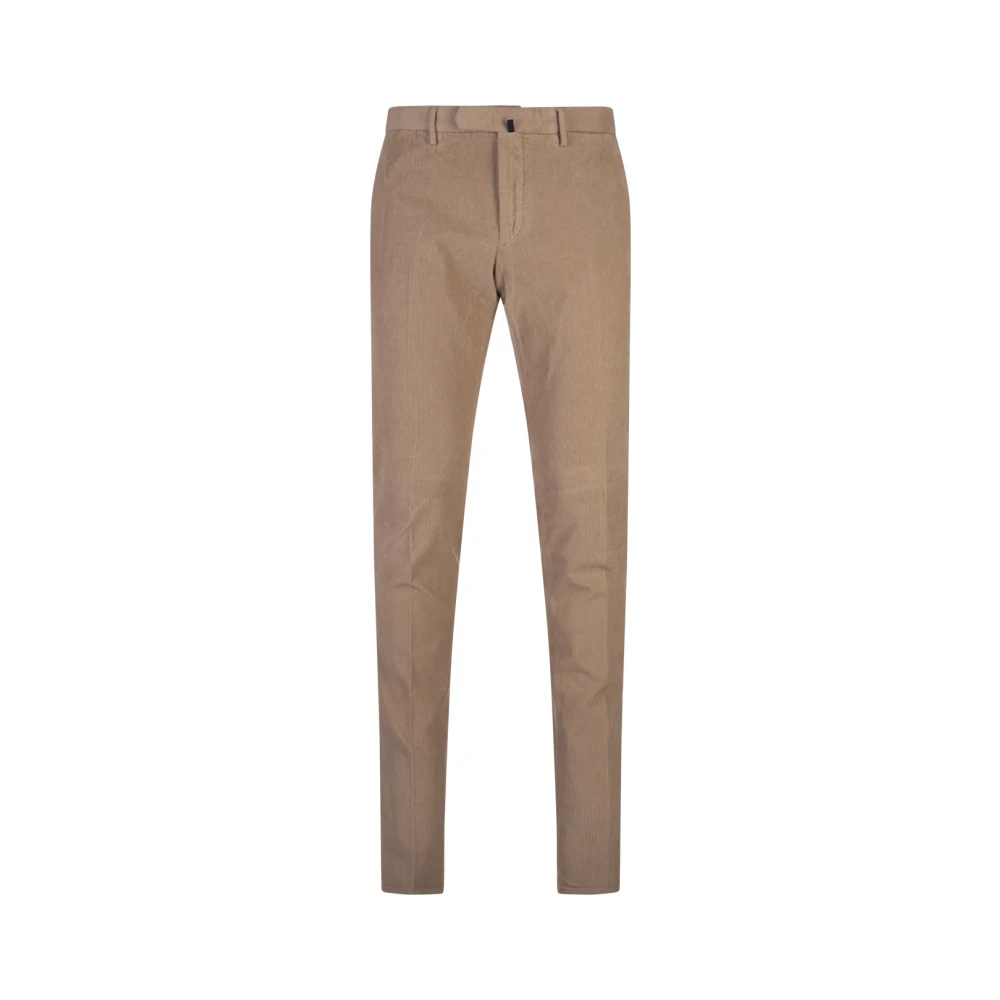 Incotex Slim Fit Corduroy Broek Bruin Brown Heren