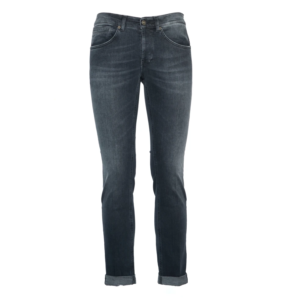 Dondup Zwarte Gewassen Skinny Fit Denim Jeans Black Heren