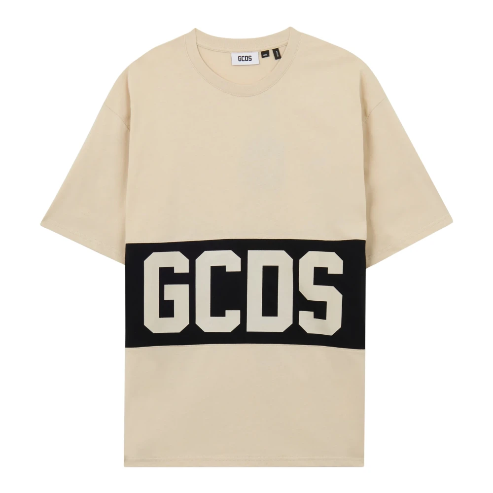 Gcds Beige Short Sleeve T-Shirt - Male - T-Shirts - Xs - Tops