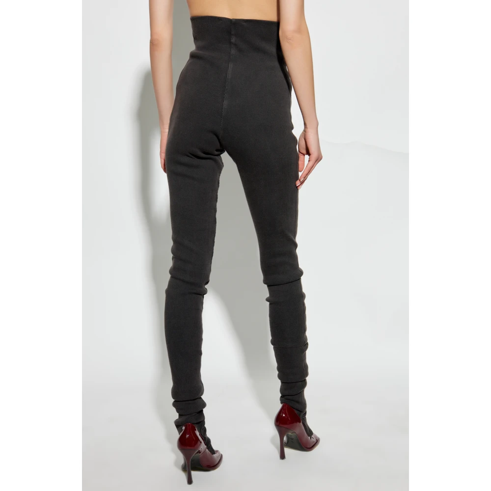 The Attico Geribbelde broek Gray Dames