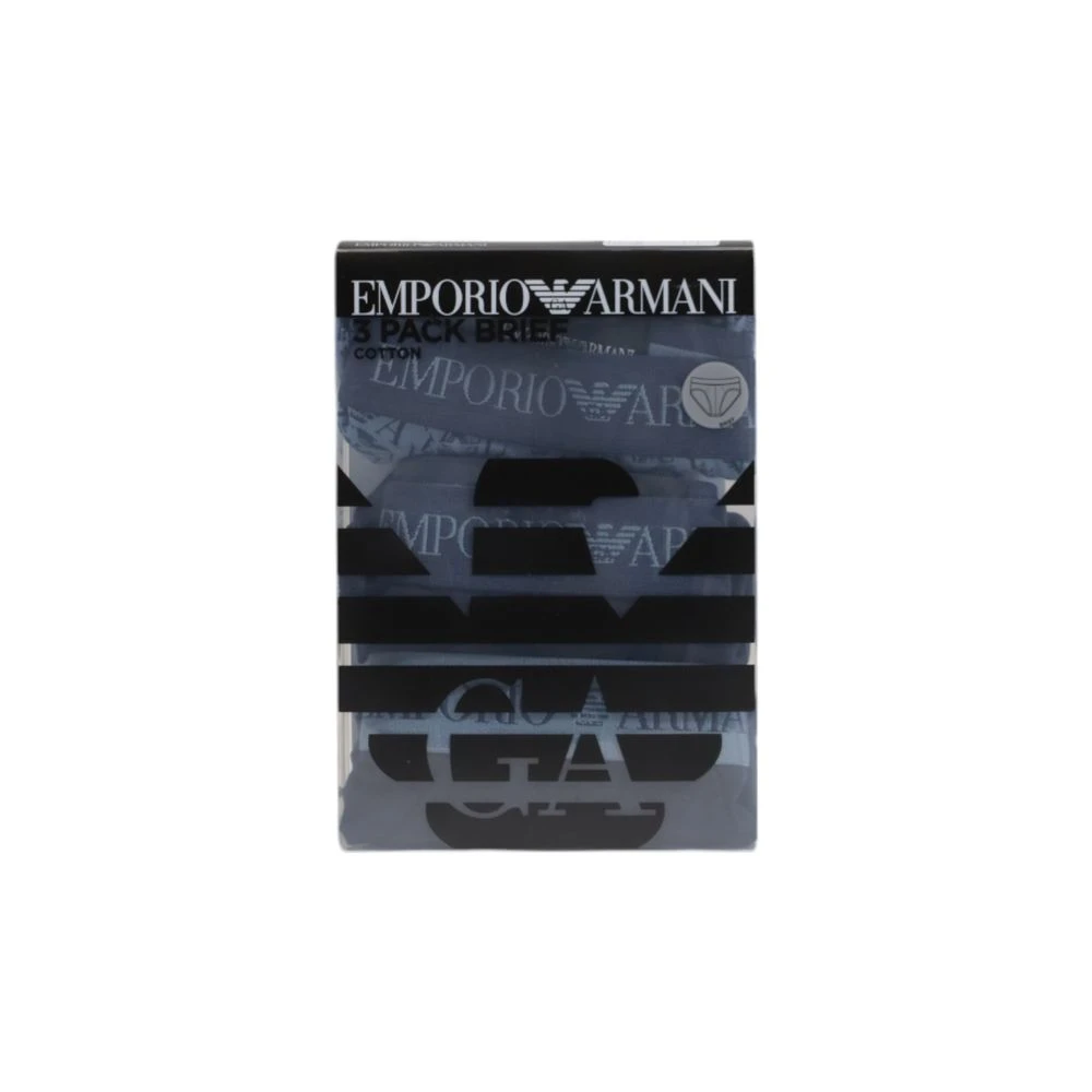 Emporio Armani Blauwe Polyester Ondergoed Collectie Herfst Winter Blue Heren