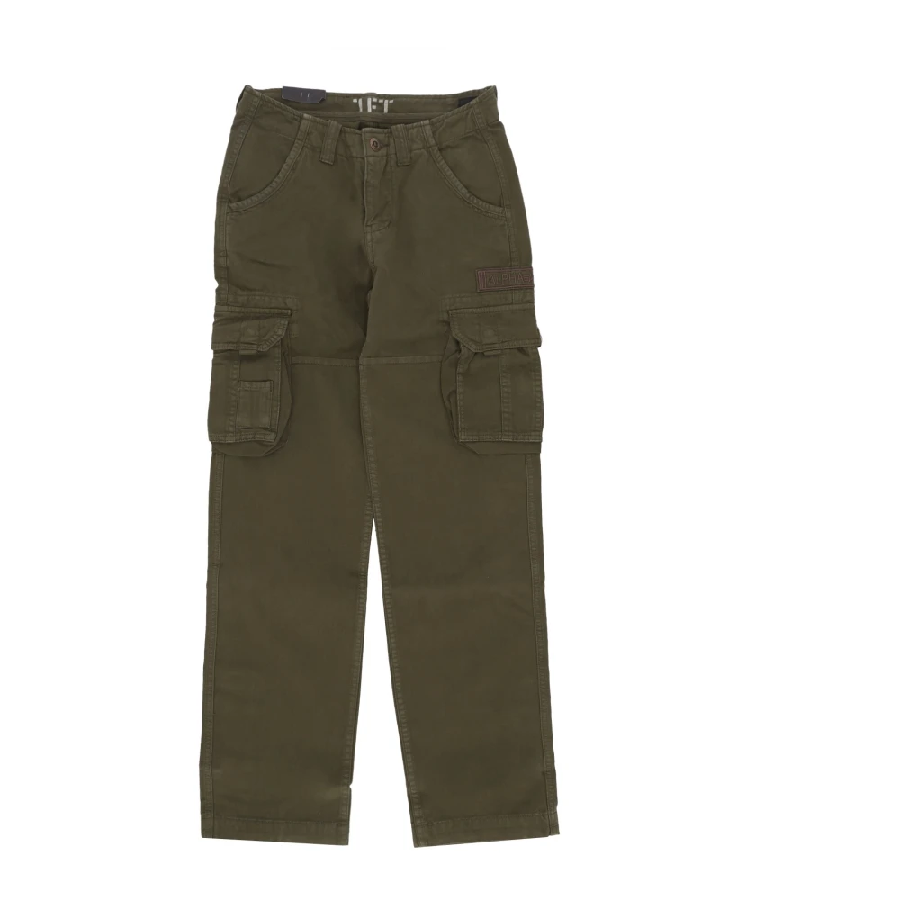 Alpha Industries Men's Green Dark Olive Jet Pant Streetwear - Straight Trousers - W36 - Trousers