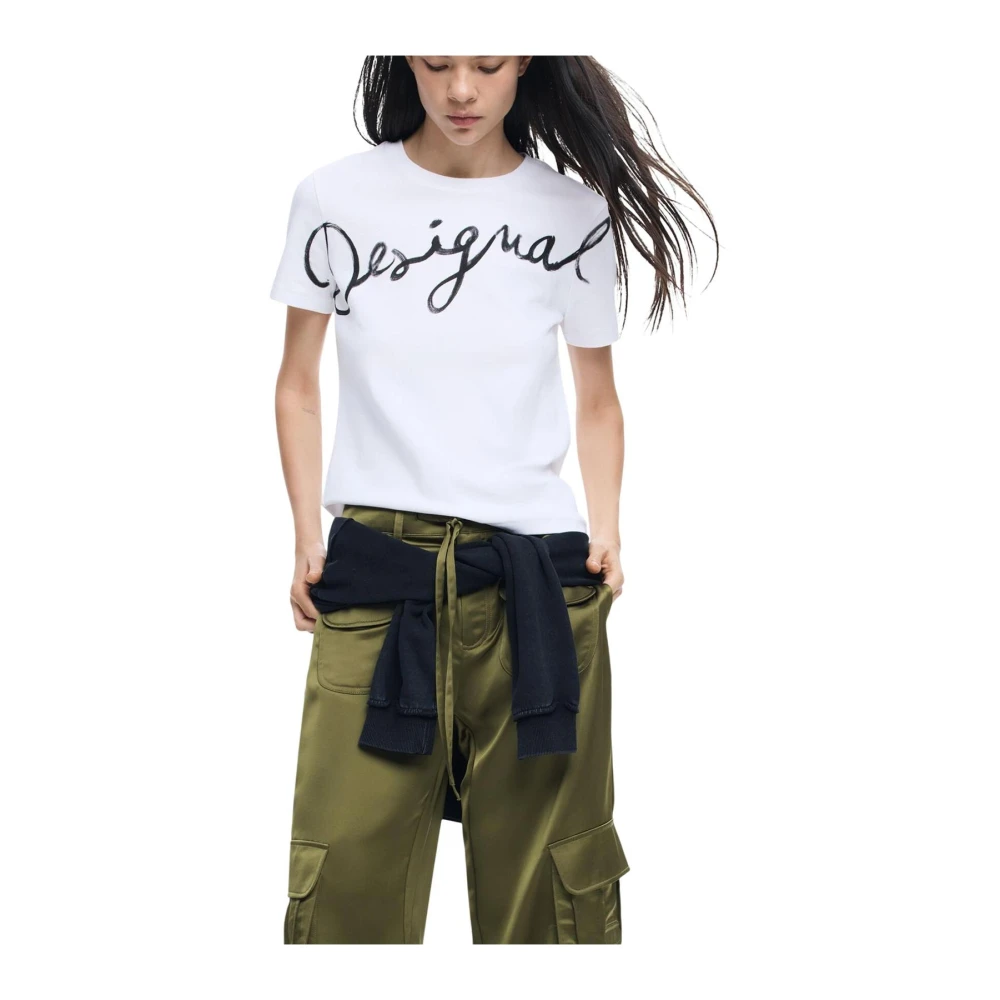 Desigual Donna Bianco Top, Xs, New,