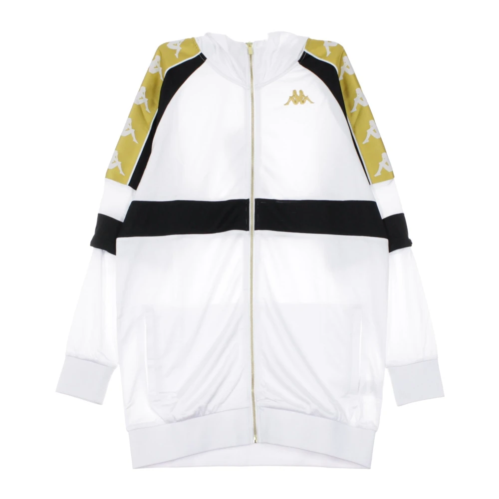 Kappa Women's White Track Jacket /Black/Yellow - Zip-Throughs - Xs - Sweatshirts & Hoodies