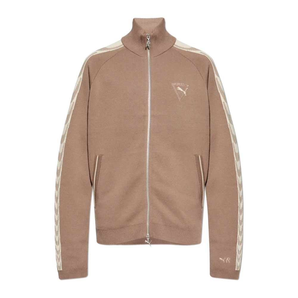 Puma Men's Beige T7 Knit Jacket