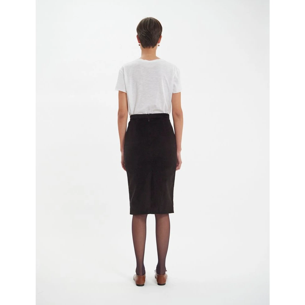 Ines De La Fressange Paris Gabriela rok in bruin milleraie fluweel Brown Dames
