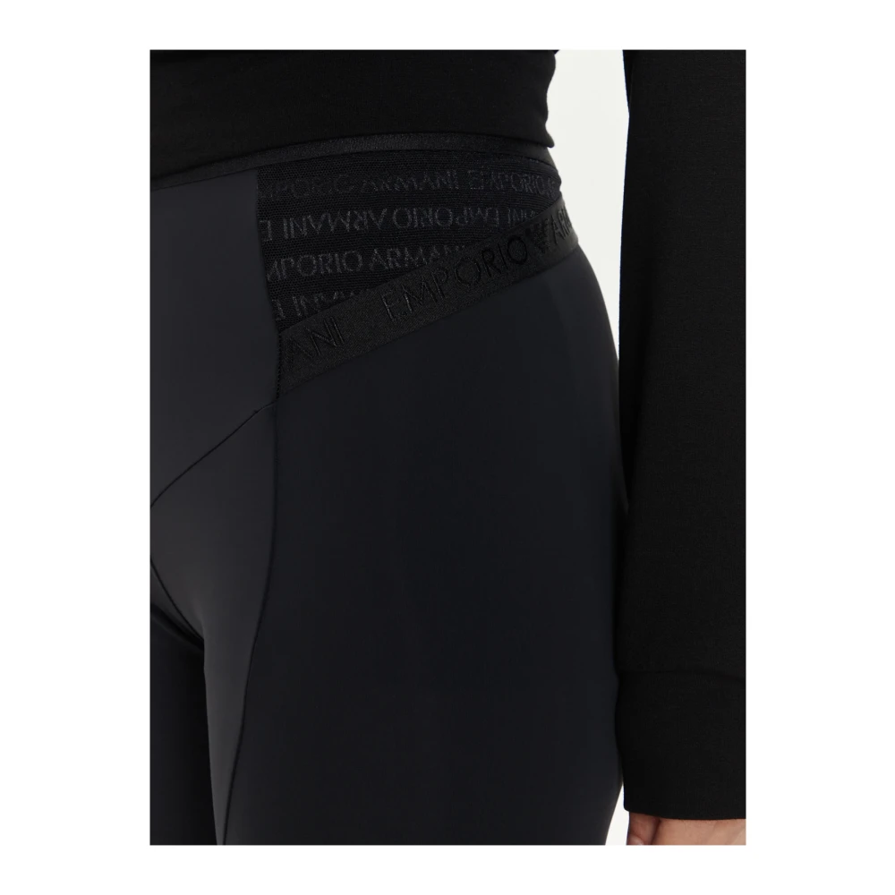 Emporio Armani Stretch Leggings Les Noirs Black Dames