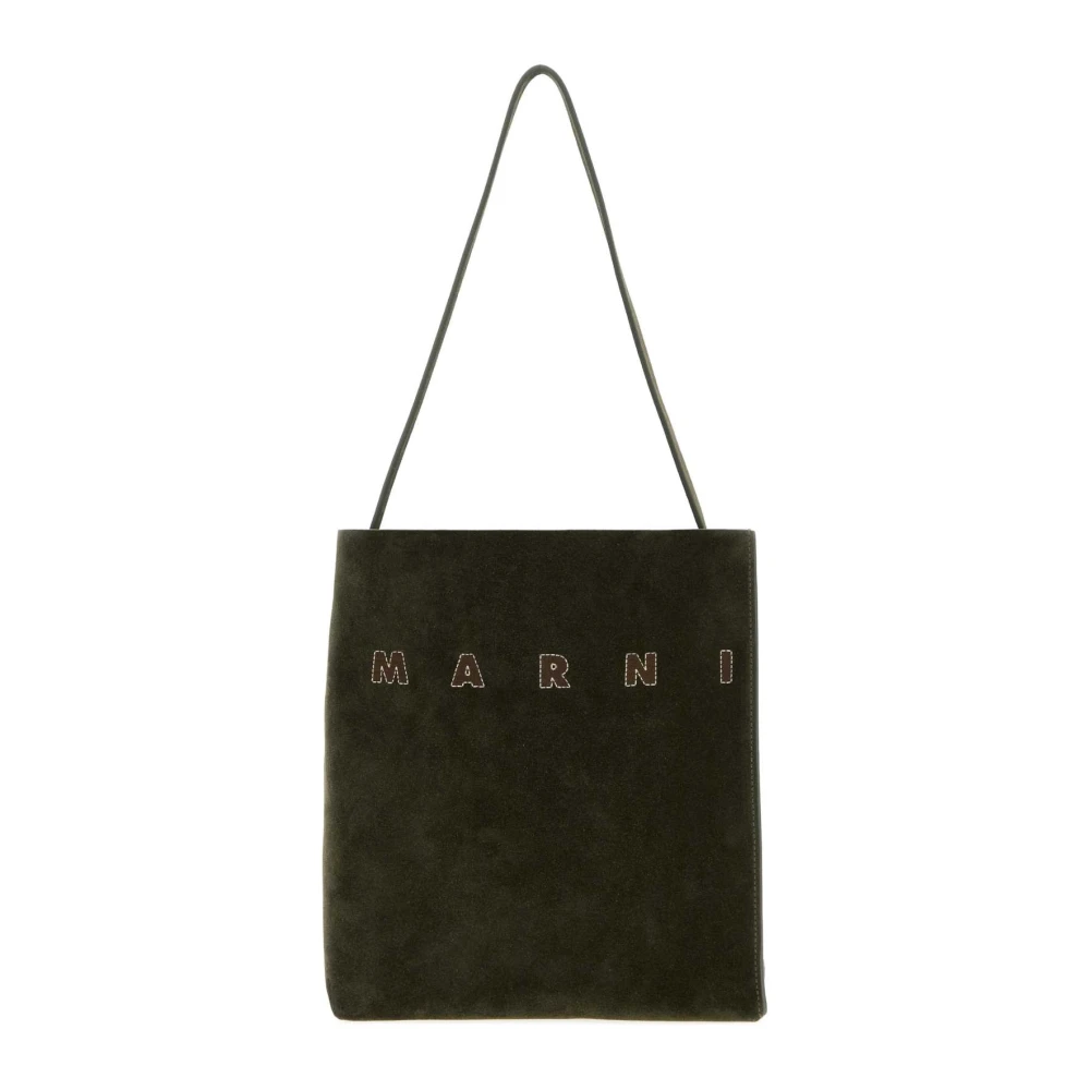 Marni Small Museo Shoulder Bag - Female - Shopping Bags - Green - One Size - Bags
