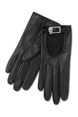 Nappa Mid-Gloves Crystal Skull