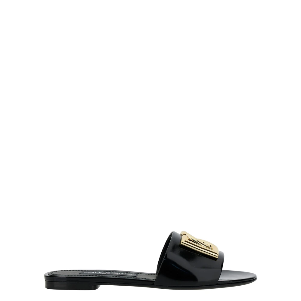 Dolce & Gabbana Sliders Black, Dam