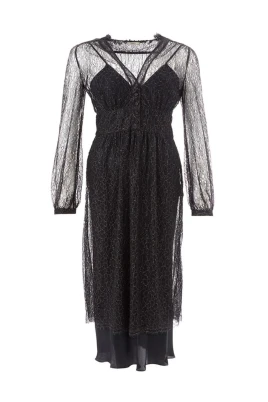 Elegant Svart Nylondräkt