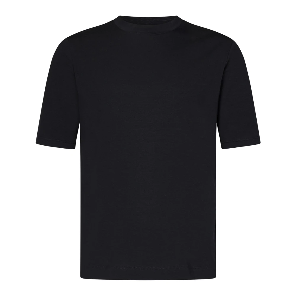 Malo Stijlvolle Zwarte T-Shirts & Polos Black Heren