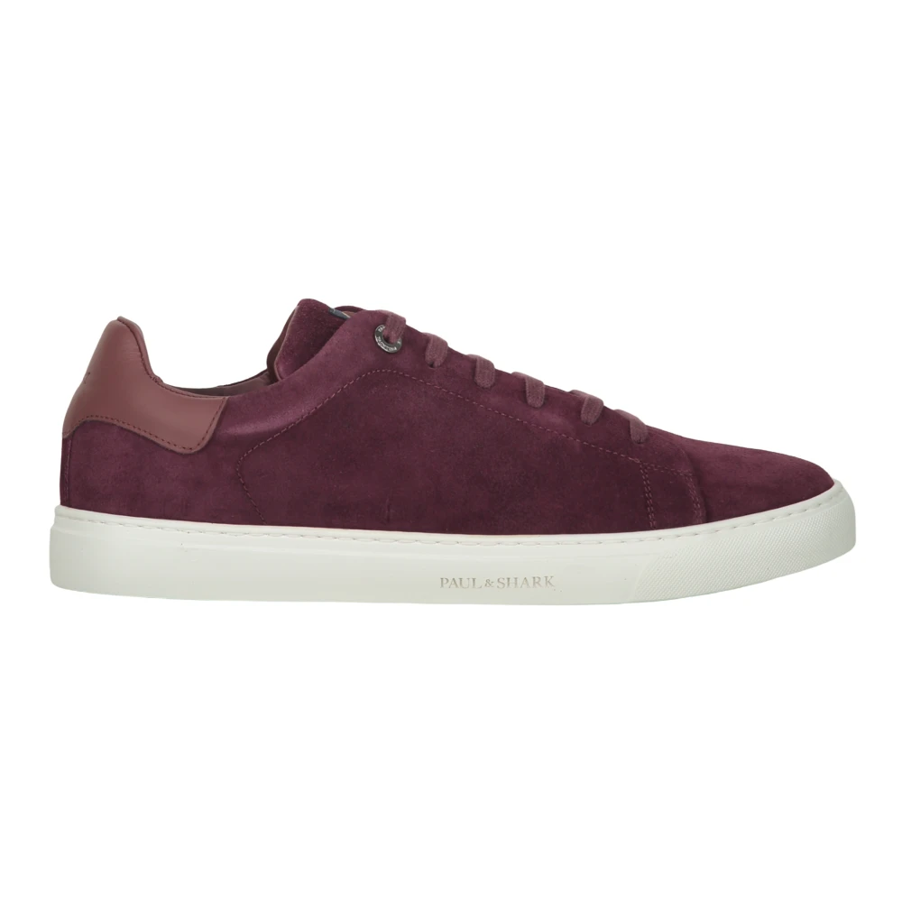 Paul & Shark Burgundy moderne sneakers voor verfijnde casual stijl Heren Schoenen Rood