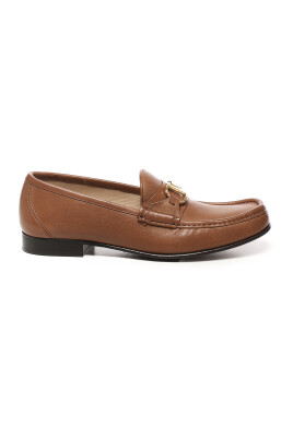 chaussures-plates-en-cuir-martele-marron