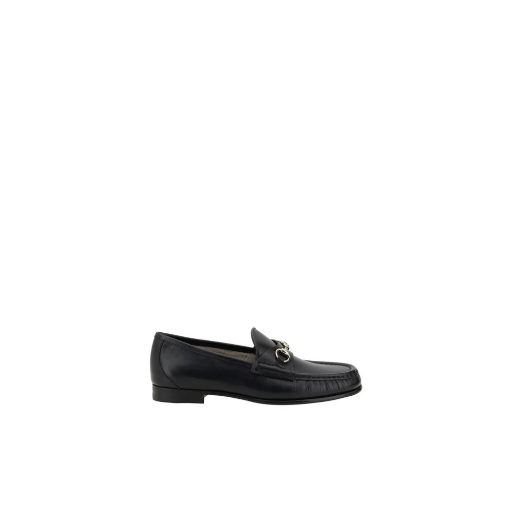 Gucci Loafers met Morsetto-detail in goudtinten Black Dames