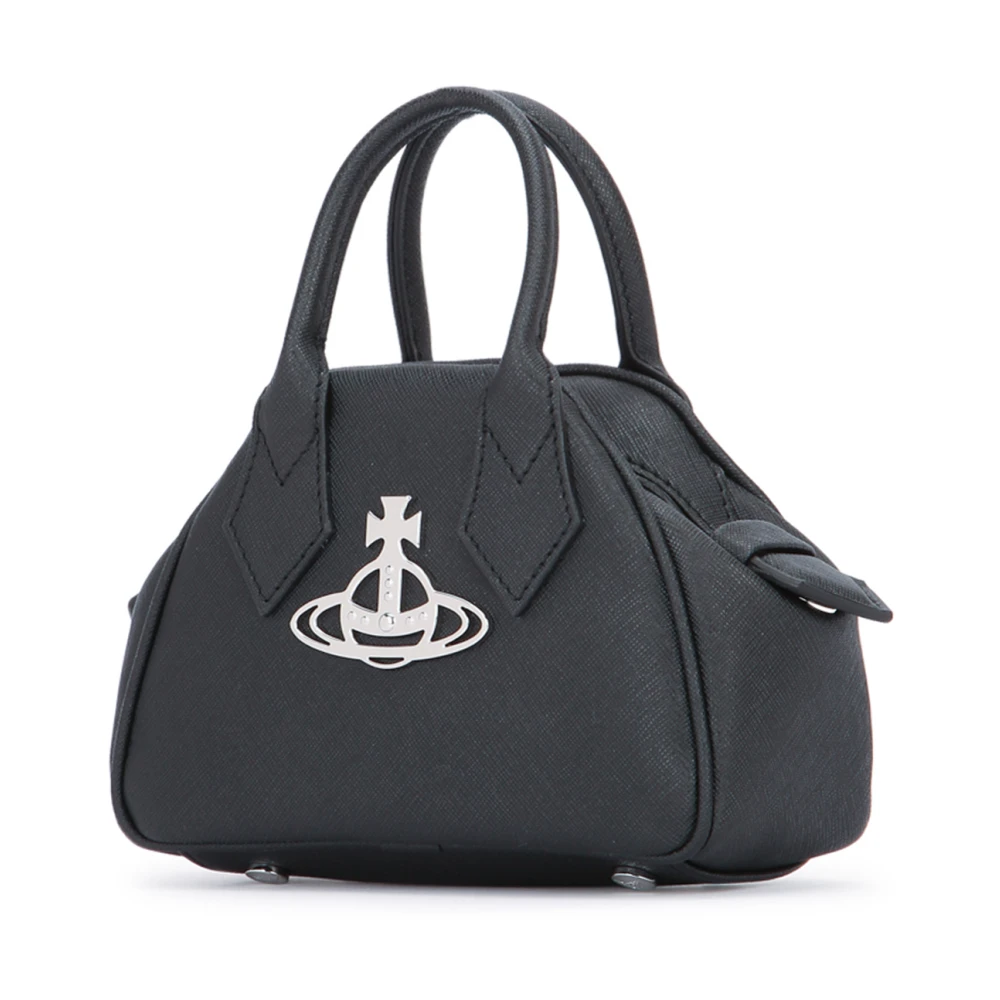 Vivienne Westwood Stijlvolle Leren Tas voor Vrouwen Black Dames