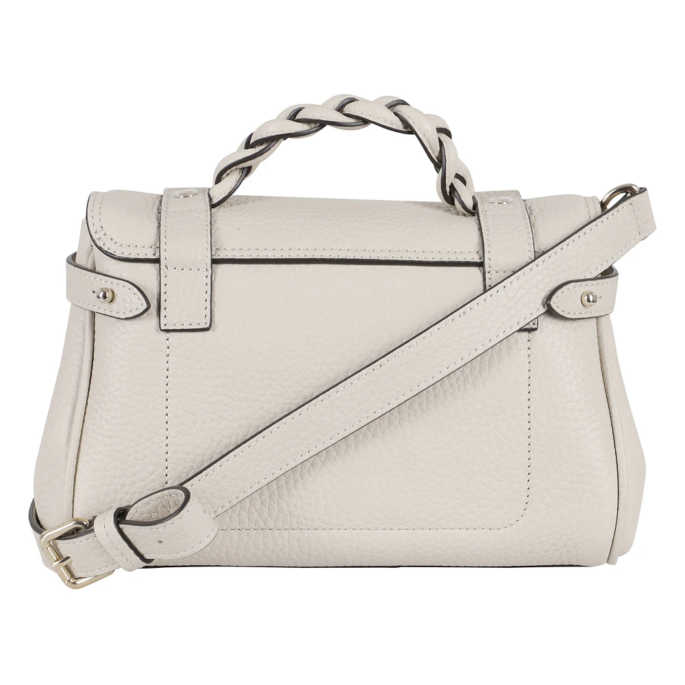 Mulberry Alexa Heavy Grain Leren Crossbody Tas Gray Dames
