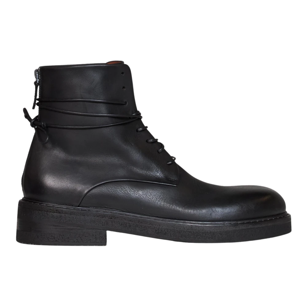Marsell Parrucca Combat Boots - Male - Lace-Up Boots - Black - 7 1/2 Uk - Shoes