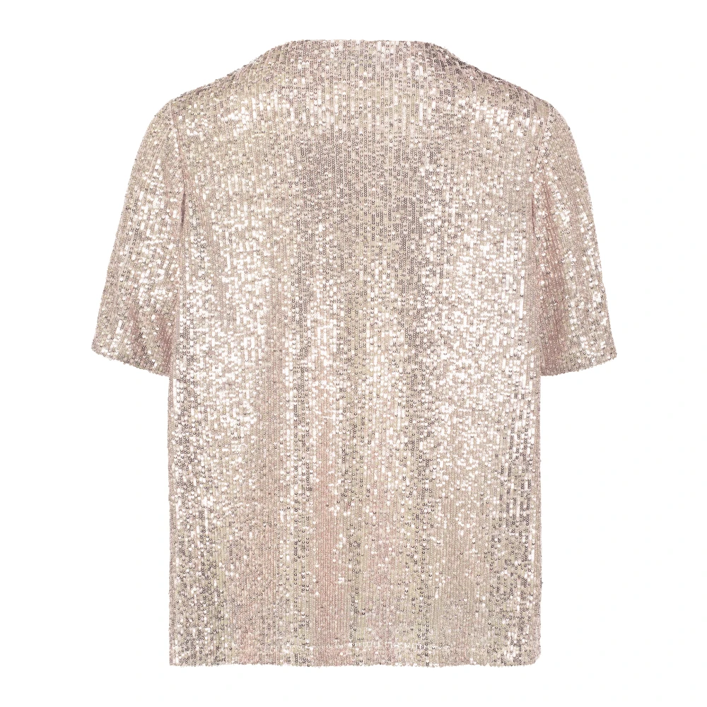 Vera Mont Paillettenblouse met splitmouwen Pink Dames