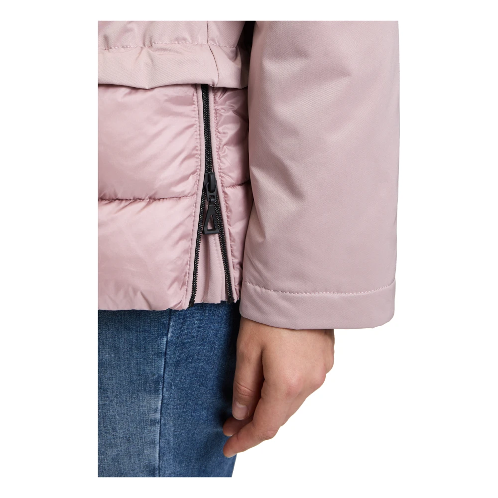 Amber & June Casual Winterjas met capuchon Pink Dames