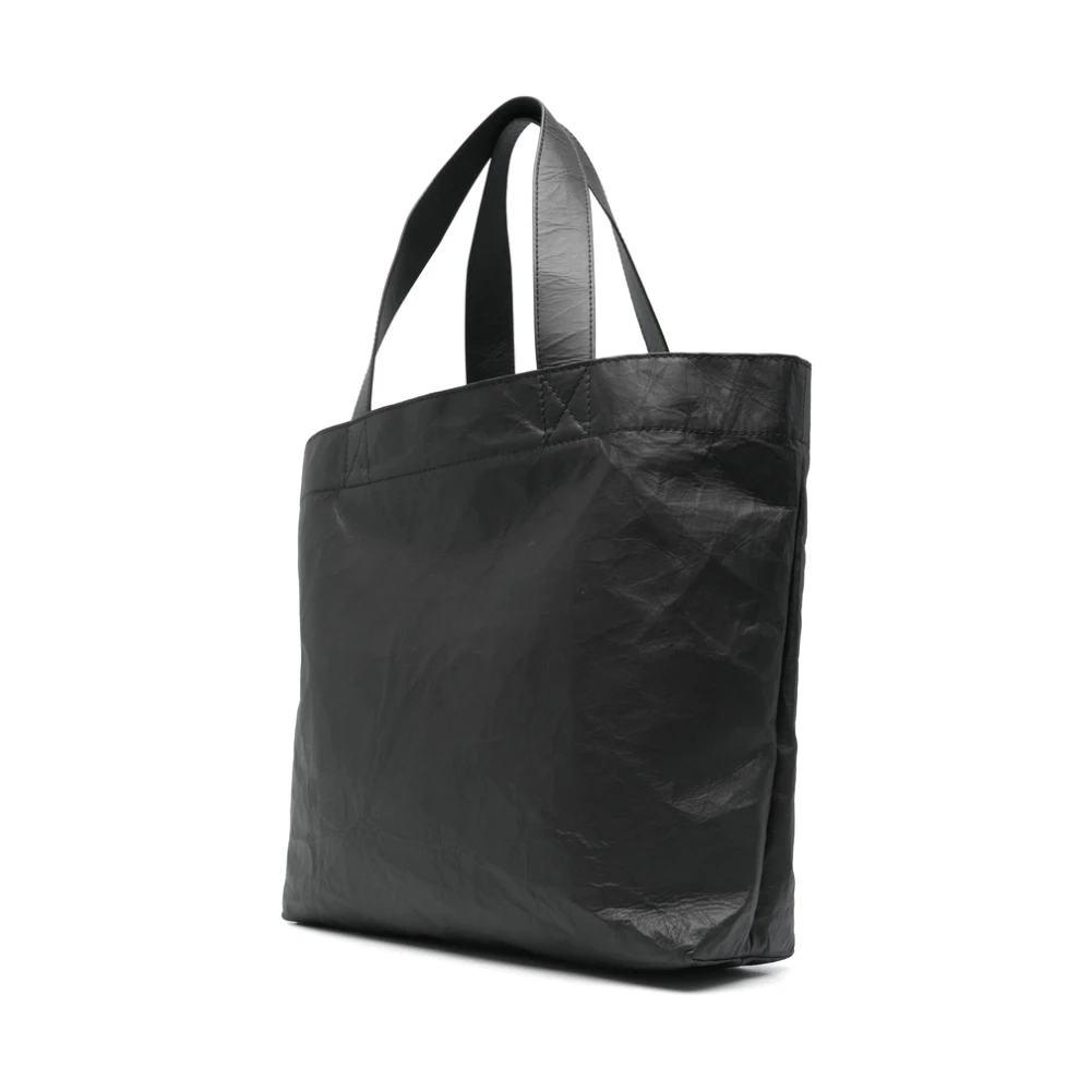Y-3 Zwarte Open Top Tote Tas Black Dames