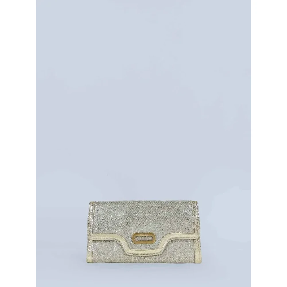Jimmy Choo Pre-owned Leather clutches Gray Dames