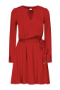 robe-rouge-en-viscose-avec-col-en-v
