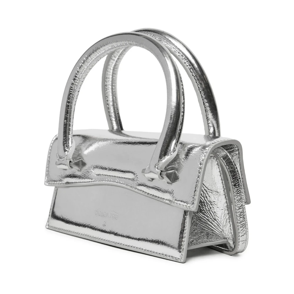 PATRIZIA PEPE Zilveren Fly Bamby Handtas Gray Dames