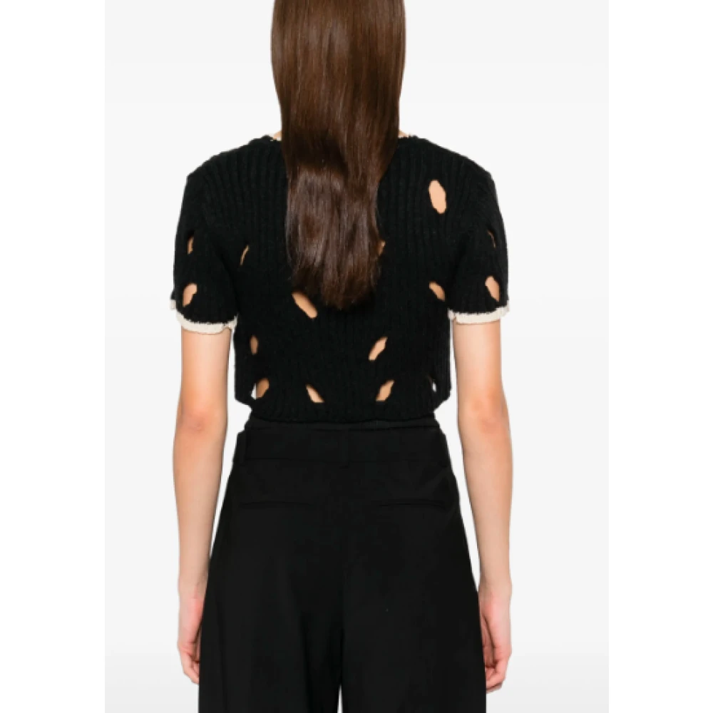 Vivienne Westwood Houtskool Slash Vest Black Dames