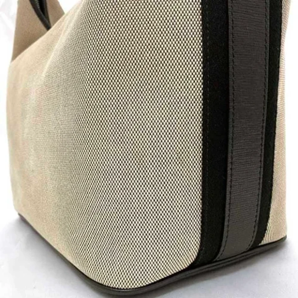 Burberry Vintage Pre-owned Fabric shoulder-bags Beige Dames