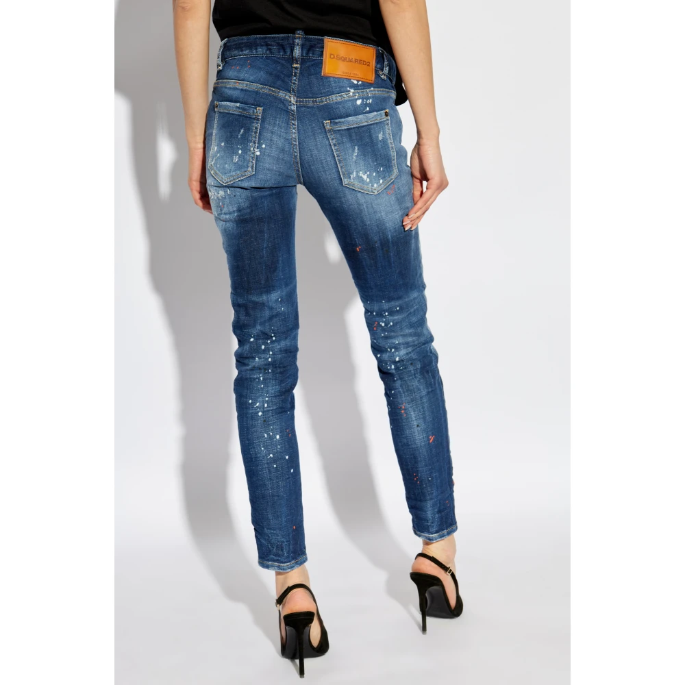 Dsquared2 Jeans Medium Waist Jennifer Blue Dames