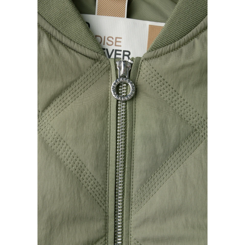 Street One Bomberjack met diamantstiksels Green Dames