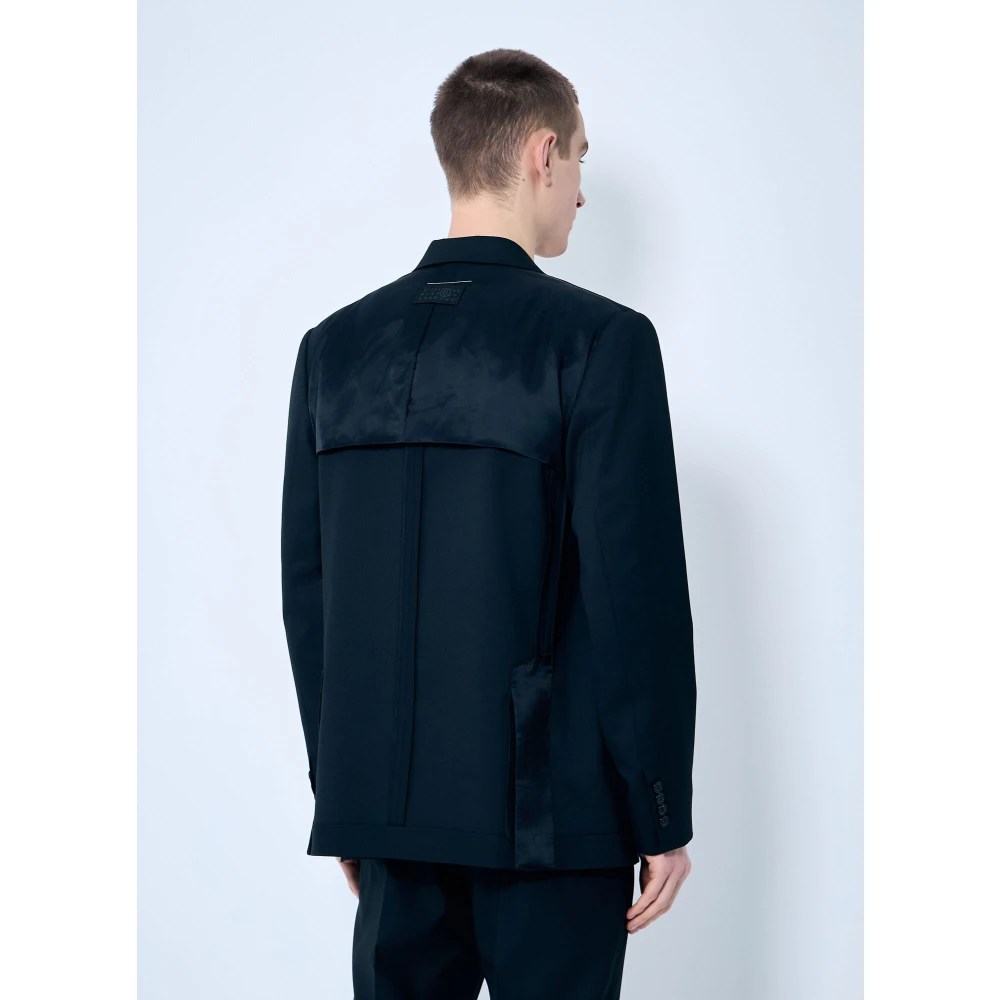 MM6 Maison Margiela Italiaans Getailleerde Blazer Black Heren