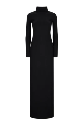 Elegant Turtleneck Maxi Klänning